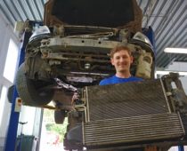 чистка радиатора Вольво