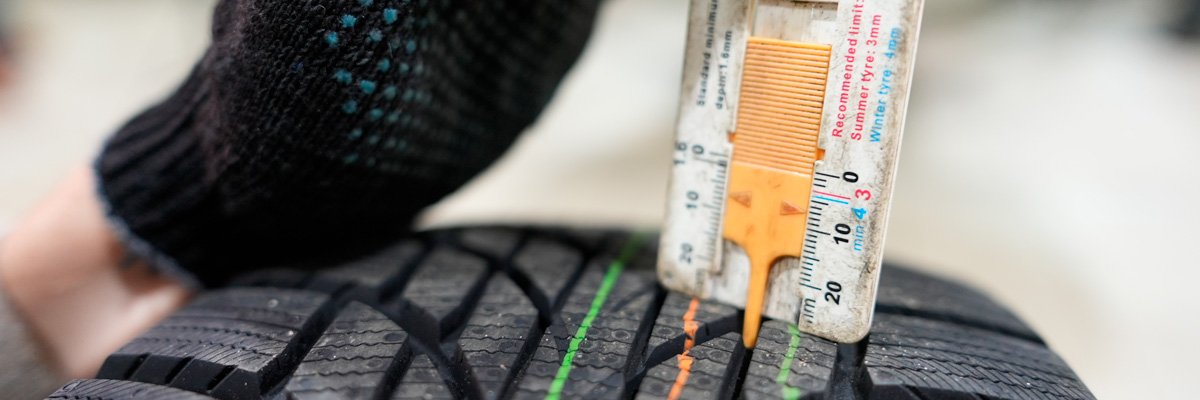 Измерение глубины протектора Измерение глубины протектора