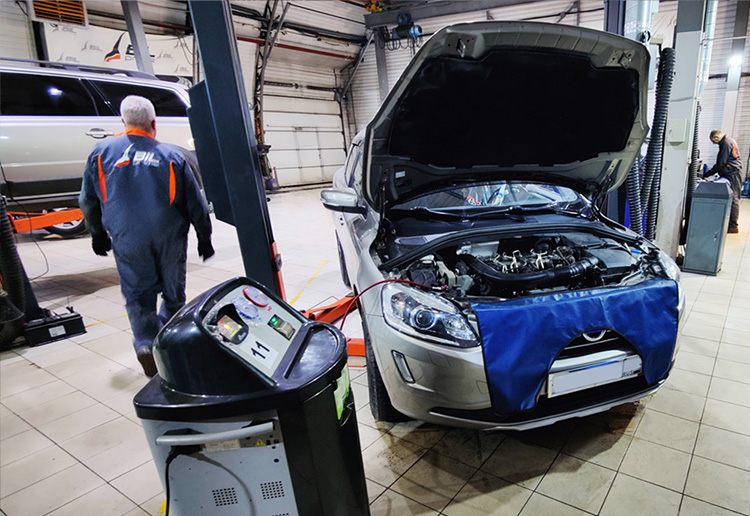 Диагностика кондиционера Вольво