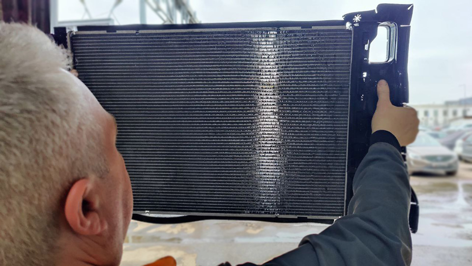 Промывка радиаторов Вольво - сушка и проверка радиаторов