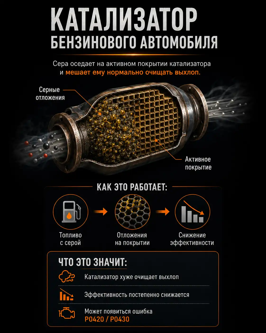 Как влияет топливо Евро3 на катализатор автомобиля