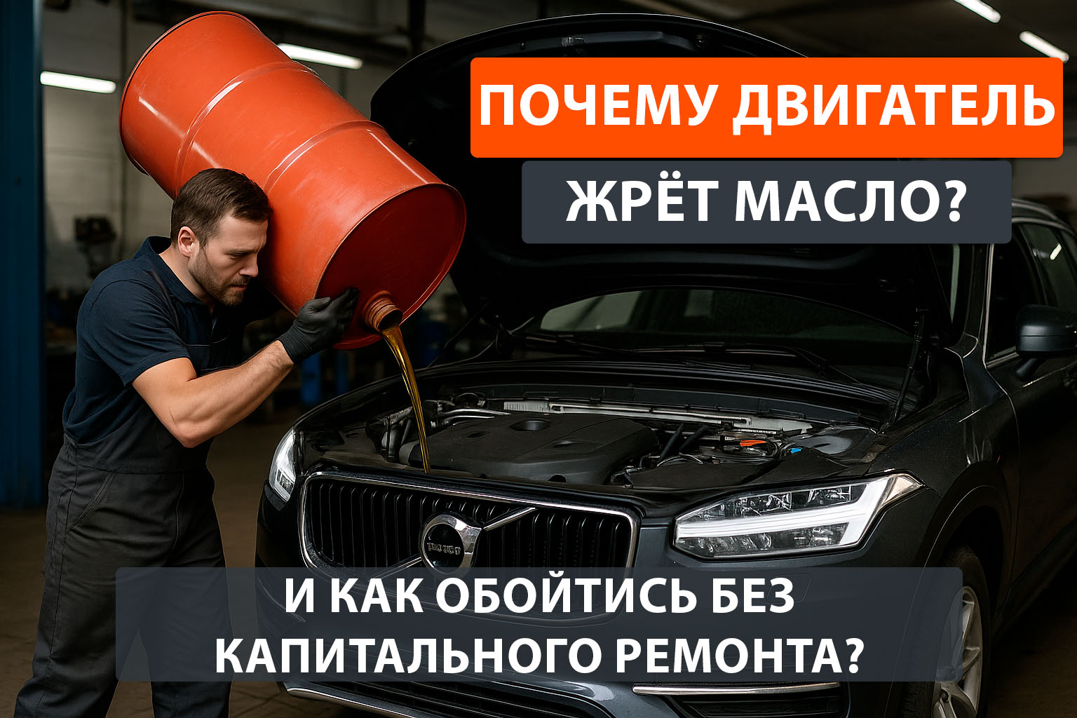 Масложор вольво - почему двигатель расходует масло
